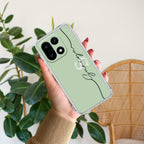 Personalized Initials Mint Green Anti Yellow Case For OnePlus 15 5G