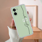 Personalized Initials Mint Green Anti Yellow Case For OnePlus Nord CE5 5G