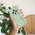 Personalized Initials Mint Green Anti Yellow Case For Oppo F27 5G