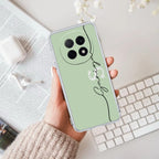 Personalized Initials Mint Green Anti Yellow Case For Oppo F29 Pro 5G