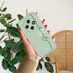 Personalized Initials Mint Green Anti Yellow Case For Oppo F31 Pro 5G