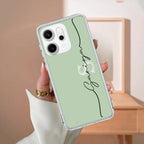 Personalized Initials Mint Green Anti Yellow Case For OPPO Reno 14 Pro 5G