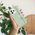 Personalized Initials Mint Green Anti Yellow Case For Oppo Reno 15 5G