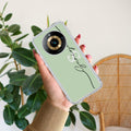 Personalized Initials Mint Green Anti Yellow Case For Realme 11 Pro Plus 5G