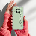 Personalized Initials Mint Green Silicon Case For Realme 13 Pro 5G
