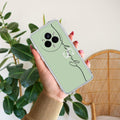 Personalized Initials Mint Green Anti Yellow Case For Realme 14 Pro Plus 5G