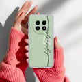 Personalized Initials Mint Green Silicon Case For Realme 14 Pro Lite 5G