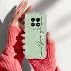 Personalized Initials Mint Green Anti Yellow Case For Realme 14 Pro Lite 5G