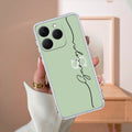 Personalized Initials Mint Green Anti Yellow Case For Realme 15T 5G