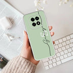 Personalized Initials Mint Green Anti Yellow Case For Oppo F29 5G