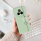 Personalized Initials Mint Green Anti Yellow Case For Realme P3 Pro 5G