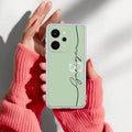 Personalized Initials Mint Green Silicon Case For Realme P4 Power 5G
