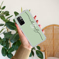 Personalized Initials Mint Green Silicon Case For Redmi Note 11T 5G