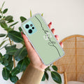 Personalized Initials Mint Green Silicon Case For Redmi Note 12 4G