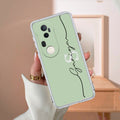 Personalized Initials Mint Green Silicon Case For Vivo X80 5G
