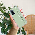 Personalized Initials Mint Green Anti Yellow Case For Vivo V23E