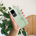 Personalized Initials Mint Green Silicon Case For Vivo Y73