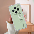 Personalized Initials Mint Green Silicon Case For Vivo X200 5G