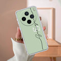 Personalized Initials Mint Green Silicon Case For Vivo X200T 5G