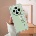 Personalized Initials Mint Green Silicon Case For Vivo X300 5G