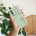Personalized Initials Mint Green Anti Yellow Case For Vivo Y200 5G