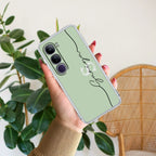 Personalized Initials Mint Green Silicon Case For Vivo - ShopOnCliQ