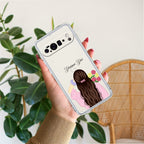 Personalized Pink Blossom Girl Anti Yellow Case For Google Pixel 10 Pro XL