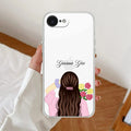 Personalized Pink Blossom Girl Anti Yellow Clear Case For iPhone 17e