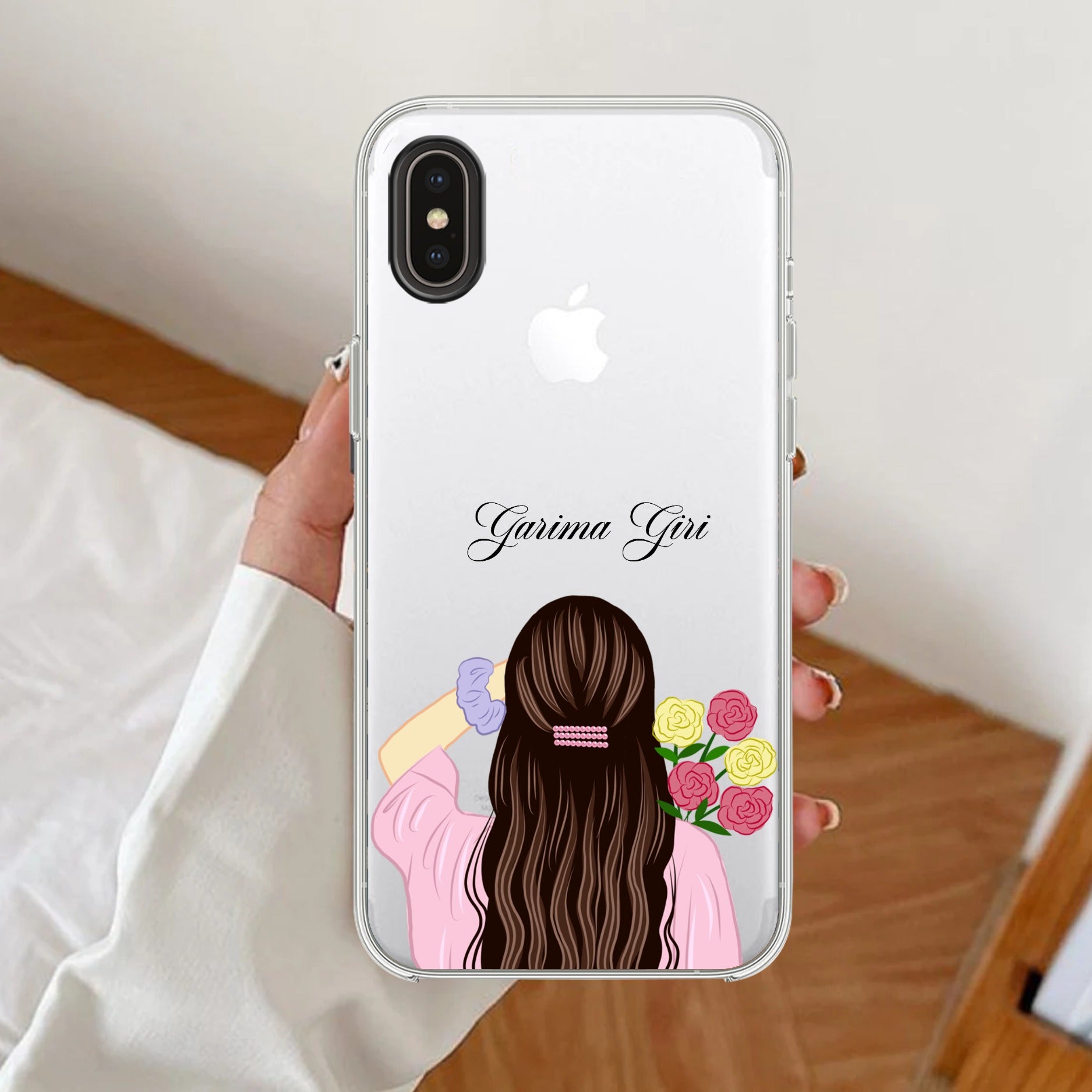 Personalized Pink Blossom Girl Anti Yelllow Case For Realme 14 Pro Lite 5G