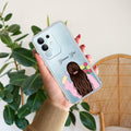 Personalized Pink Blossom Girl Transparent Silicon Case For iQOO Neo 10R 5G