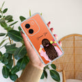 Personalized Pink Blossom Girl Anti Yellow Case For iQOO Z9s Pro 5G