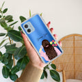 Personalized Pink Blossom Girl Anti Yellow Case For Motorola G54 5G