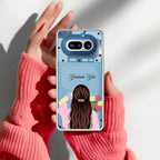 Personalized Pink Blossom Girl Anti Yellow Case For Nothing Phone 4A 5G