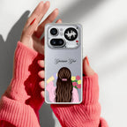 Personalized Pink Blossom Girl Anti Yellow Case For Nothing Phone 4A Pro 5G