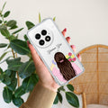 Personalized Pink Blossom Girl Transparent Silicon Case For OnePlus 13 5G