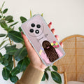 Personalized Pink Blossom Girl Transparent Silicon Case For Samsung Galaxy F54 5G