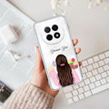 Personalized Pink Blossom Girl Anti Yellow Case For Oppo F29 Pro 5G