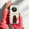 Personalized Pink Blossom Girl Transparent Silicon Case For Realme Narzo 70 Pro 5G
