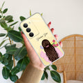 Personalized Pink Blossom Girl Transparent Silicon Case For Realme 14x 5G