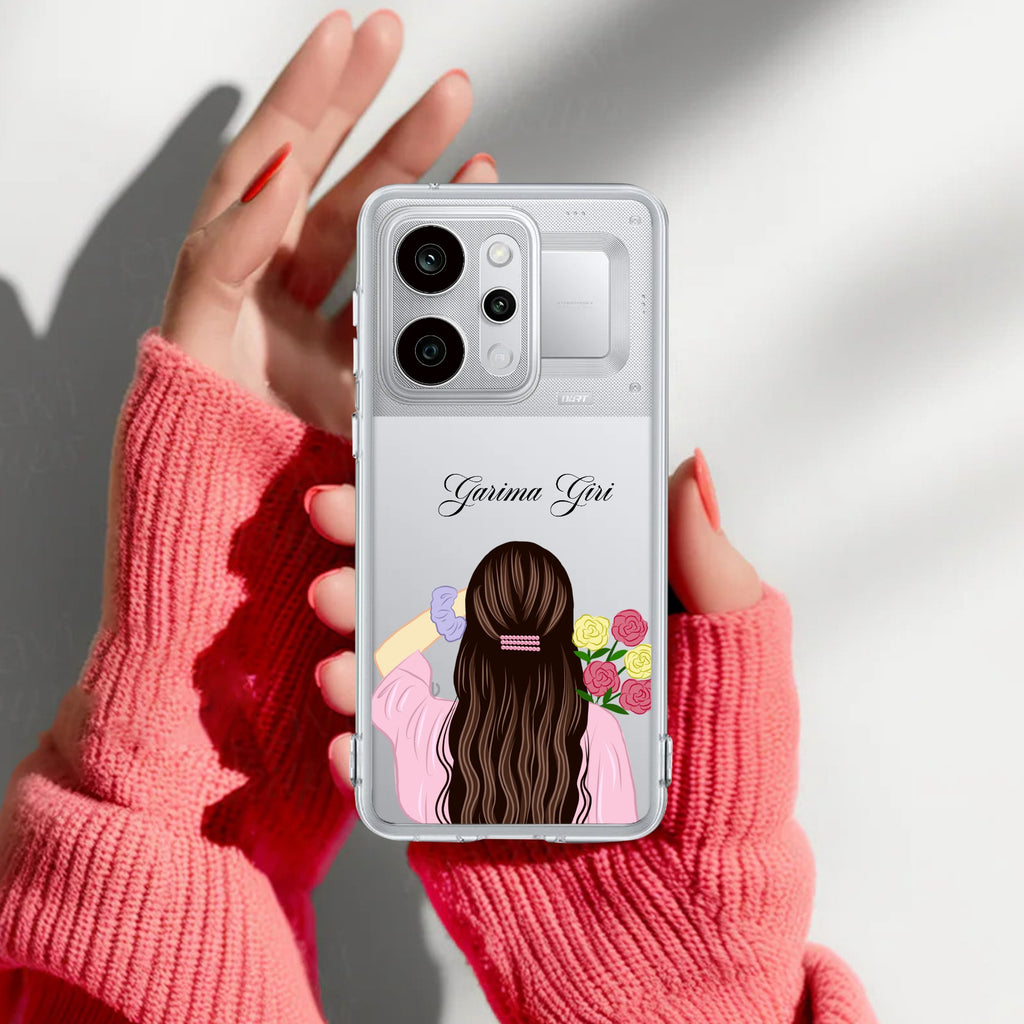 Personalized Pink Blossom Girl Anti Yelllow Case For Realme P4 Power 5G