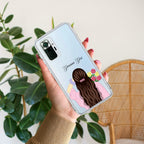Personalized Pink Blossom Girl Anti Yellow Case For Redmi Note 10 Pro Max
