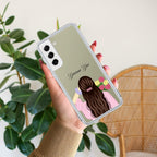 Personalized Pink Blossom Girl Anti Yellow Case For Samsung Galaxy S22 5G