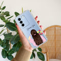 Personalized Pink Blossom Girl Anti Yellow Case For Vivo V27 Pro 5G