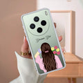 Personalized Pink Blossom Girl Anti Yellow Case For Vivo X200 5G