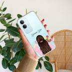Personalized Pink Blossom Girl Anti Yellow Case For Vivo Y29 5G