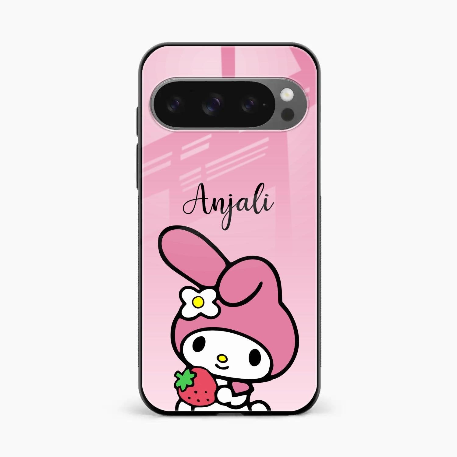 Pink Bunny Glass Case Cover For Google Pixel 10 Pro