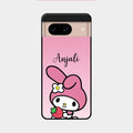 Pink Bunny Glass Case Cover For Google Pixel 8 5G