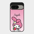 Pink Bunny Glass Case Cover For Google Pixel 9 5G