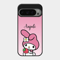 Pink Bunny Glass Case Cover For Google Pixel 9 Pro 5G