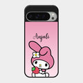 Pink Bunny Glass Case Cover For Google Pixel 9 Pro Xl